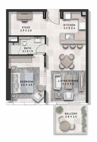 Damac - Golf Gate 2 - Apartment