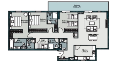 Deyaar Developer - Midtown Mesk - Apartment