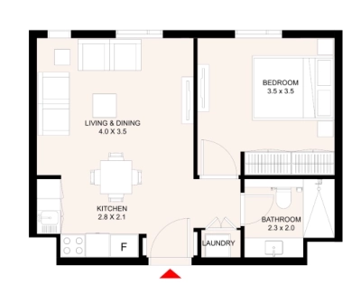 Arada - Aljada East Village Solo - Apartment