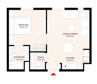 Arada - Aljada East Village Solo - Apartment
