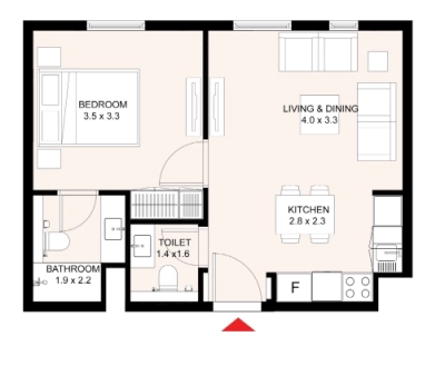 Arada - Aljada East Village Solo - Apartment