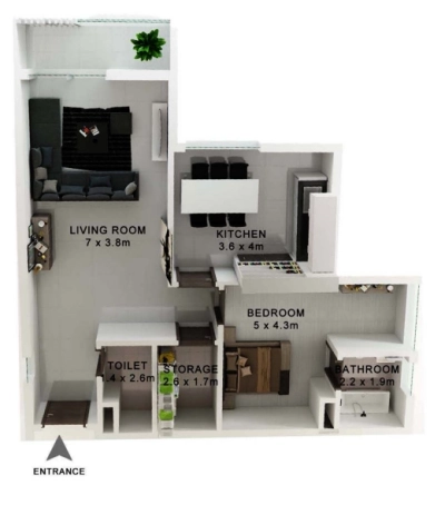 DIP - Al Multaqa Avenue - Apartment