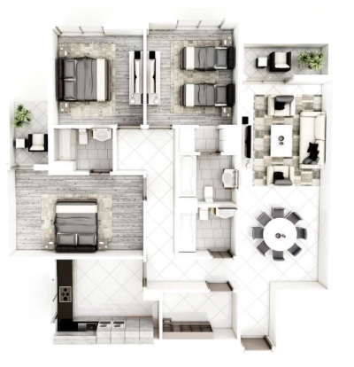DIP - Al Multaqa Avenue - Apartment