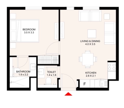 Arada - Aljada East Village The Link - Apartment