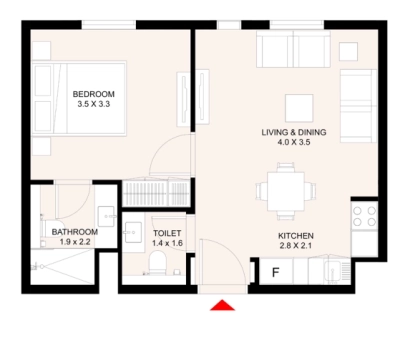 Arada - Aljada East Village The Link - Apartment