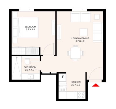 Arada - Aljada East Village The Riff - Apartment