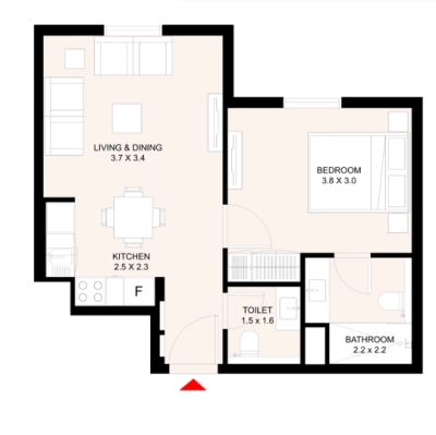 Arada - Aljada East Village The Riff - Apartment