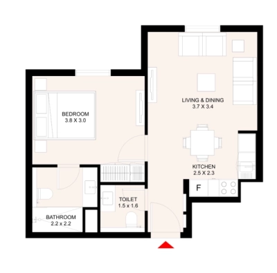 Arada - Aljada East Village The Riff - Apartment