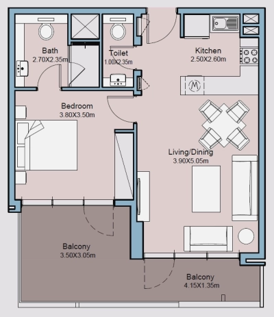 Deyaar Developer - Millennium Talia Residences - Apartment