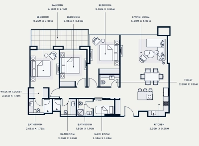 Azizi - Central - Apartment
