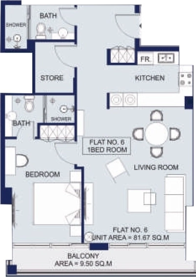 Prestige One - ORRA The Embankment - Apartment