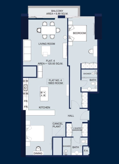 Prestige One - ORRA The Embankment - Apartment