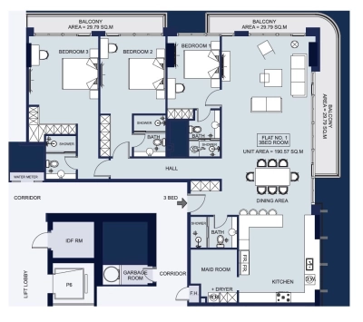 Prestige One - ORRA The Embankment - Apartment