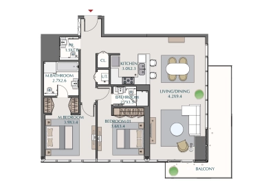 Wasl - 1 Residences - Apartment