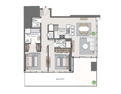 Wasl - 1 Residences - Apartment