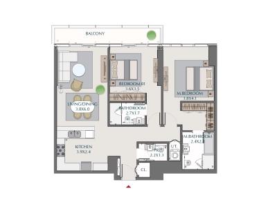 Wasl - 1 Residences - Apartment
