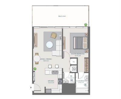 Wasl - 1 Residences - Apartment