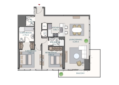 Wasl - 1 Residences - Apartment