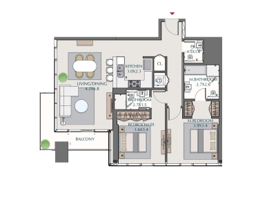 Wasl - 1 Residences - Apartment