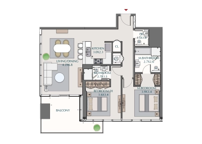 Wasl - 1 Residences - Apartment