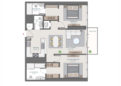 Wasl - 1 Residences - Apartment