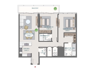 Wasl - 1 Residences - Apartment