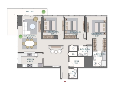 Wasl - 1 Residences - Apartment