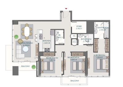 Wasl - 1 Residences - Apartment