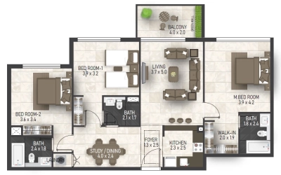 Fakhruddin Properties - Maimoon Gardens - Apartment