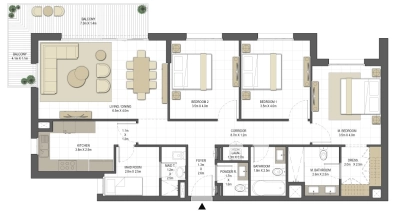 Eagle Hills - Jawaher Residences - Apartment