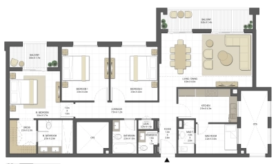 Eagle Hills - Jawaher Residences - Apartment