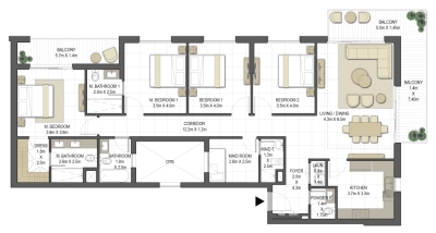 Eagle Hills - Jawaher Residences - Apartment