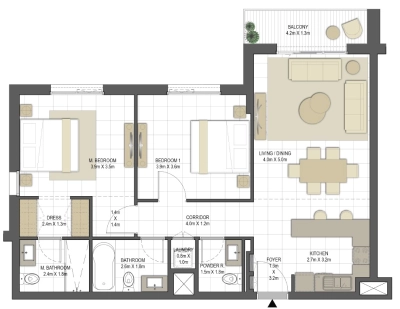Eagle Hills - Aysha Residences - Apartment