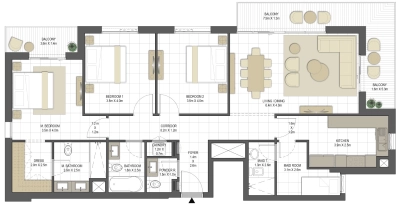 Eagle Hills - Aysha Residences - Apartment