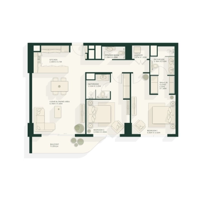 Aldar Properties - Gardenia Bay - Apartment