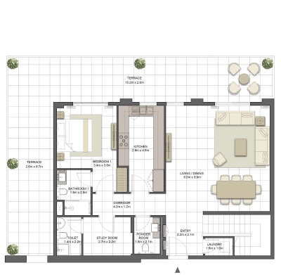 Eagle Hills - Crystal Residences - Apartment