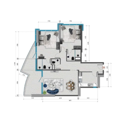 Tiger Properties - Renad Tower - Apartment