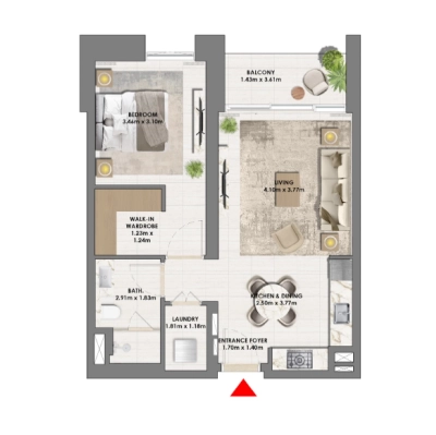 Emaar - Parkside Views - Apartment