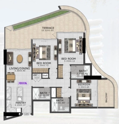 Tabeer - 48 Parkside - Apartment