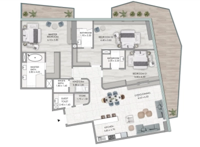 Al Habtoor Group - Habtoor Grand Residences - Apartment