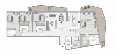 Al Habtoor Group - Habtoor Grand Residences - Apartment