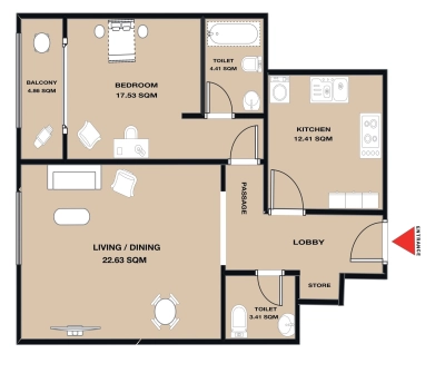 GJ Properties - Gulfa Towers - Apartment