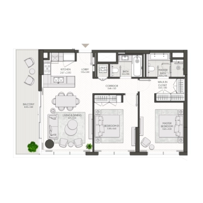 Meraas - City Walk Northline - Apartment