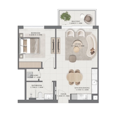 Emaar - Parkside Hills - Apartment