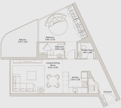 Deyaar Developer - Eleve - Apartment