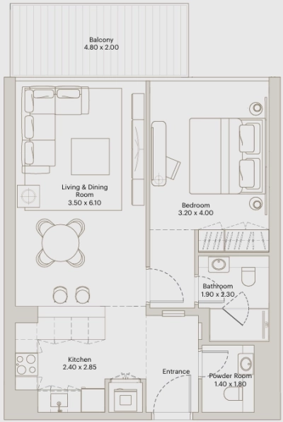 Deyaar Developer - Eleve - Apartment