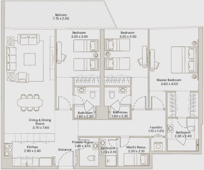 Deyaar Developer - Eleve - Apartment