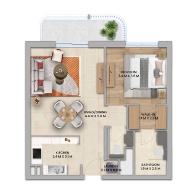 Aldar Properties - Nouran Living - Apartment