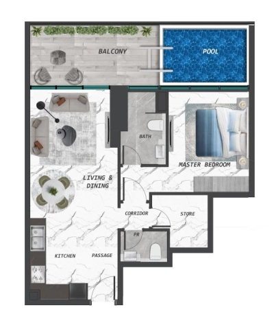 Samana - Lake Views - Apartment