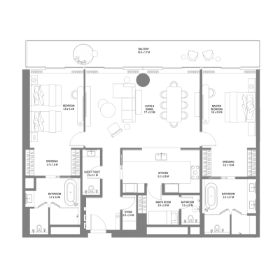Arada - Anantara Sharjah Resort - Apartment